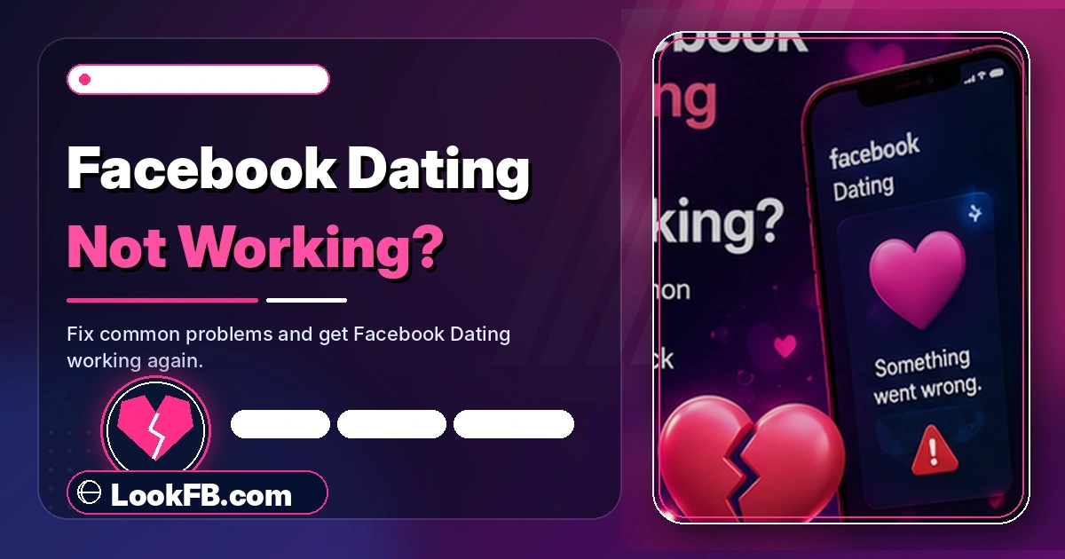 Facebook Dating icon with an error badge