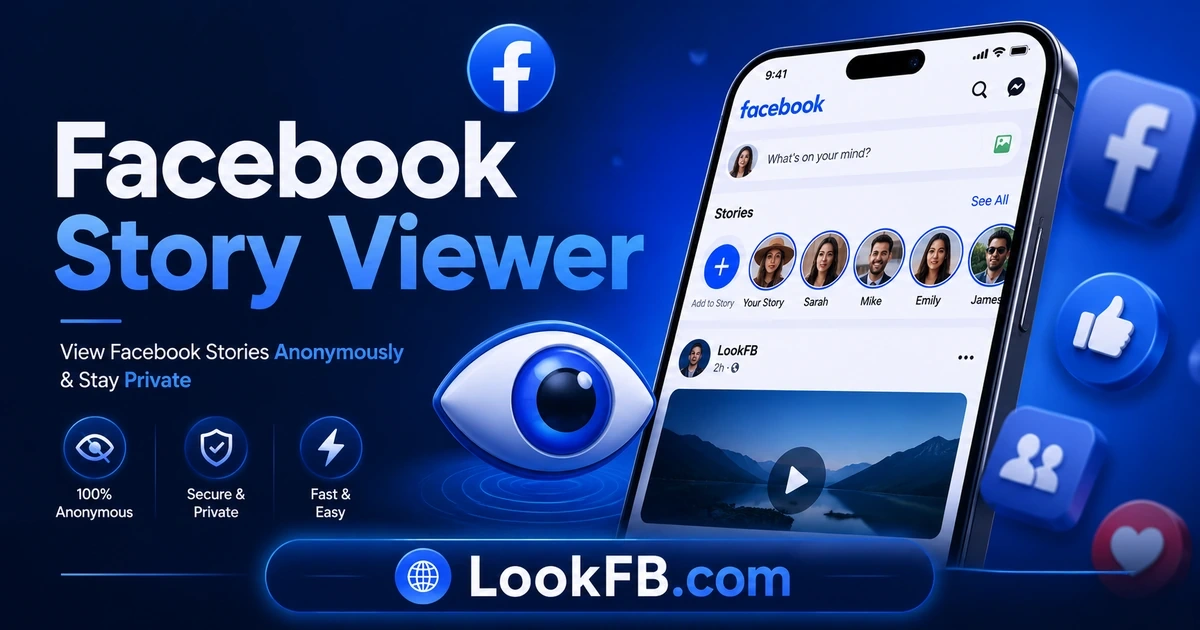 Facebook Story with a list of viewers