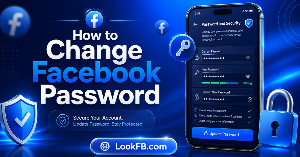Facebook password field with a change icon