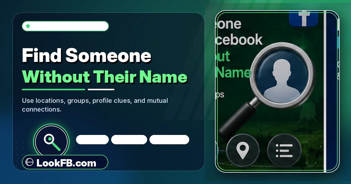 Facebook search bar with a magnifying glass