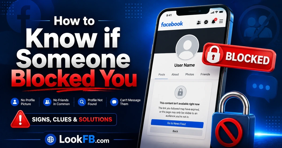 A greyed-out Facebook profile with a block icon