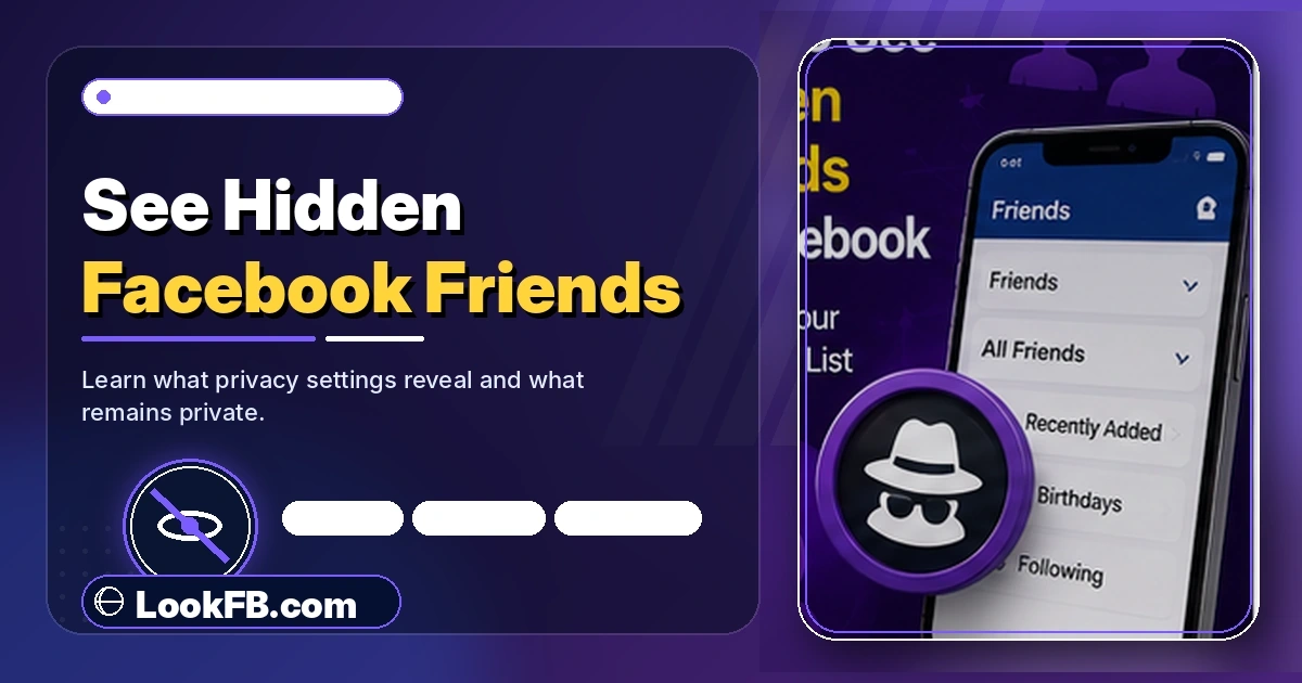 Facebook profile with a locked friends list