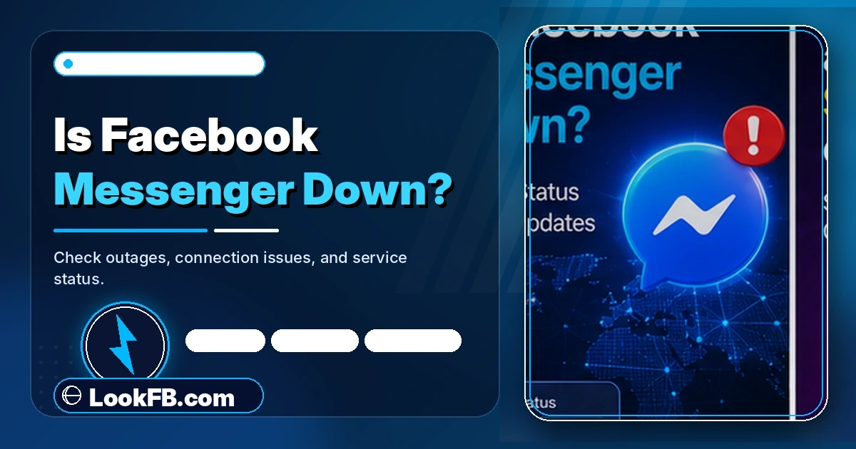 Facebook Messenger icon with a warning badge